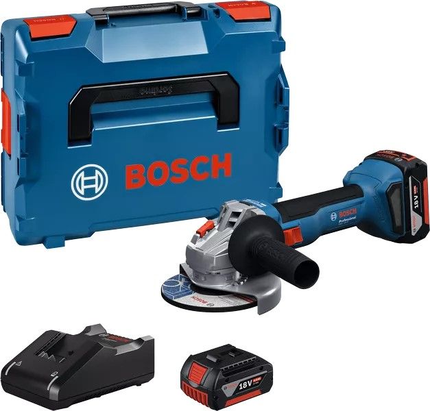 Шліфмашина кутова акумуляторна Bosch GWS 18V-8 125мм 18В 2x5А·год 0-11000об·хв 1.7кг кейс ЗП  GAL 18V-40