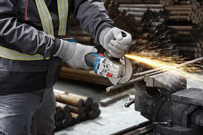Шліфмашина кутова акумуляторна Bosch GWS 18V-8 125мм 18В 2x5А·год 0-11000об·хв 1.7кг кейс ЗП  GAL 18V-40