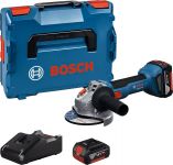 Шліфмашина кутова акумуляторна Bosch GWS 18V-8 125мм 18В 2x5А·год 0-11000об·хв 1.7кг кейс ЗП  GAL 18V-40 Шліфмашина кутова акумуляторна Bosch GWS 18V-8 125мм 18В 2x5А·год 0-11000об·хв 1.7кг кейс ЗП  GAL 18V-40