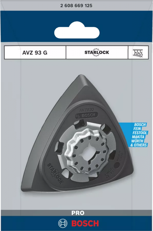 Платформа шліфувальна Bosch PRO AVZ 93 G 93мм для багатофункціональних інструментів