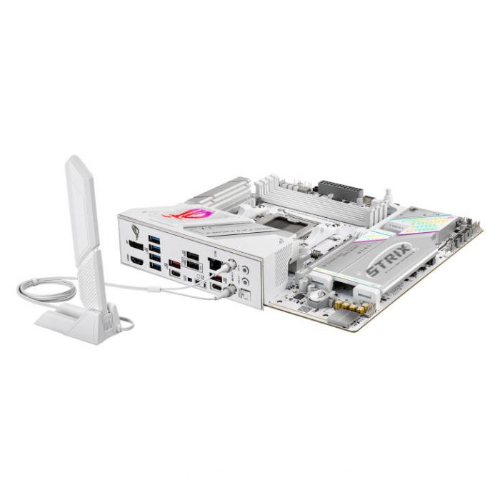 Материнcька плата ASUS ROG STRIX B850-G GAMING WIFI sAM5 B850 4xDDR5 M.2 HDMI DP WiFi BT mATX білий