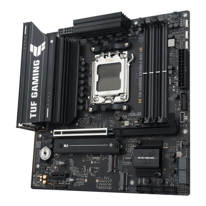 Материнcька плата ASUS TUF GAMING B850M-E WIFI sAM5 B850 4xDDR5 M.2 HDMI DP WiFi BT mATX