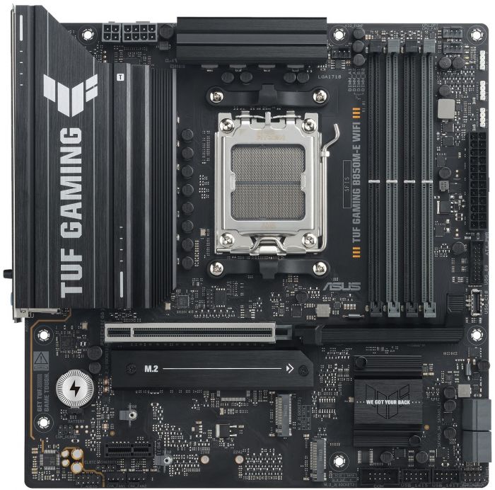 Материнcька плата ASUS TUF GAMING B850M-E WIFI sAM5 B850 4xDDR5 M.2 HDMI DP WiFi BT mATX