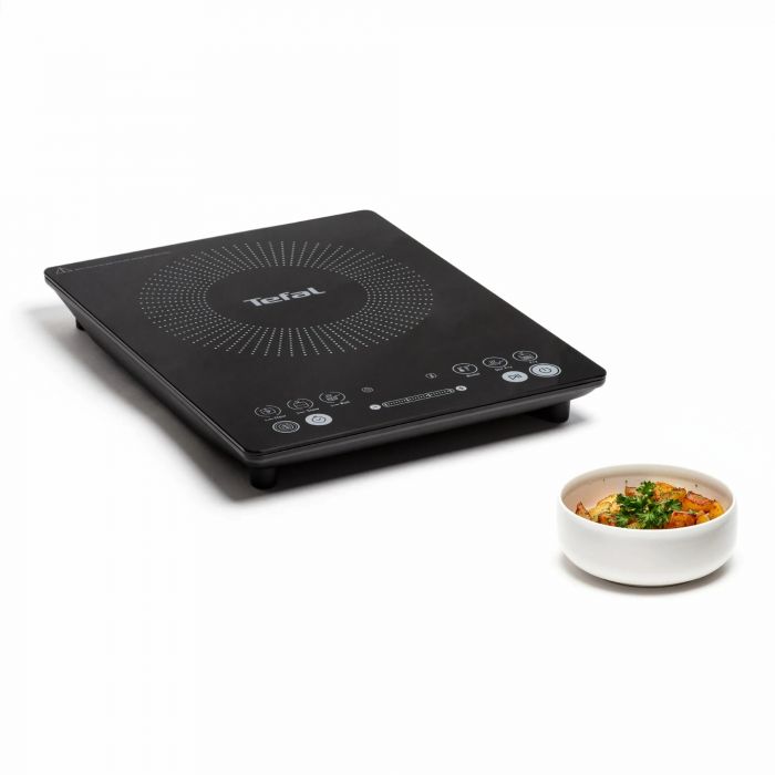 Плитка настільна Tefal індукційна Everyday Slim, комфорок - 1 на 2.1кВт, керування - сенсорне, пррограм - 6, чорний