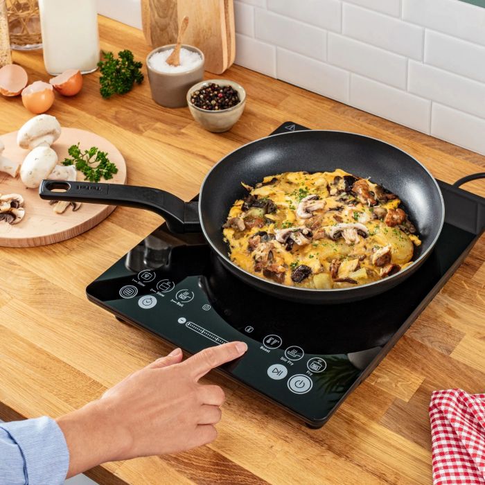 Плитка настільна Tefal індукційна Everyday Slim, комфорок - 1 на 2.1кВт, керування - сенсорне, пррограм - 6, чорний