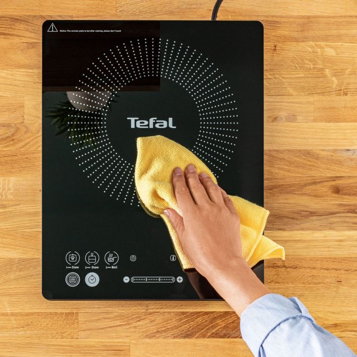 Плитка настільна Tefal індукційна Everyday Slim, комфорок - 1 на 2.1кВт, керування - сенсорне, пррограм - 6, чорний