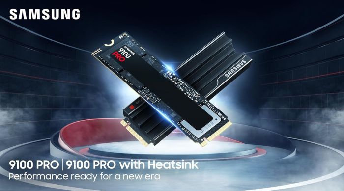 Накопичувач SSD Samsung M.2 4TB PCIe 5.0 9100PRO+ радіатор