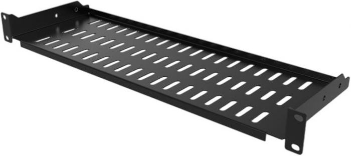 Полиця MIRSAN 10", 1U, консольна, глибина 150 мм, чорна