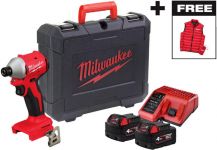 Гвинтоверт ударний акумуляторний Milwaukee M18 BLIDRC-402C 18В АКБ 2х4А·год 0-3600об/хв 190Нм ЗП M12-18C жилетка кейс 1.3кг Гвинтоверт ударний акумуляторний Milwaukee M18 BLIDRC-402C 18В АКБ 2х4А·год 0-3600об/хв 190Нм ЗП M12-18C жилетка кейс 1.3кг