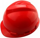 Каска захисна Tolsen, пластик поліпропілен РР, пряжка для регулювання, навушники, червоний