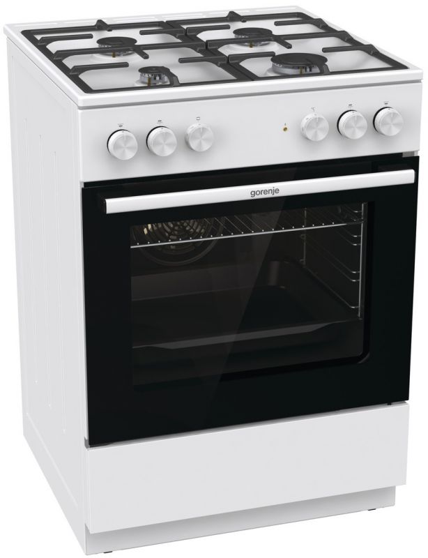 Плита Gorenje комбінована, 71л, 60x60см, чавун, білий