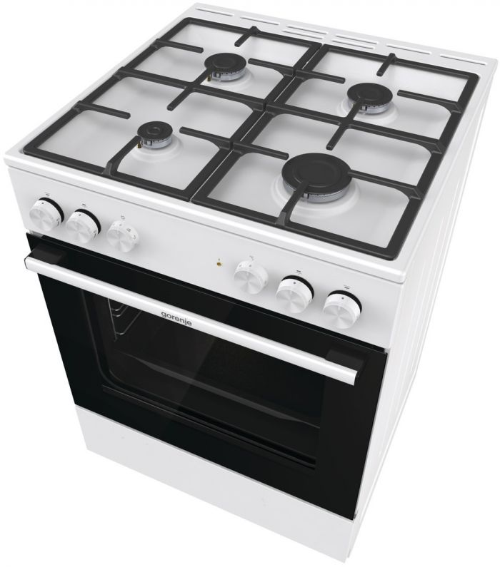 Плита Gorenje комбінована, 71л, 60x60см, чавун, білий
