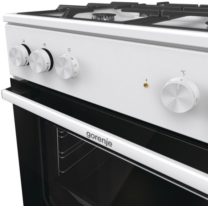 Плита Gorenje комбінована, 71л, 60x60см, чавун, білий