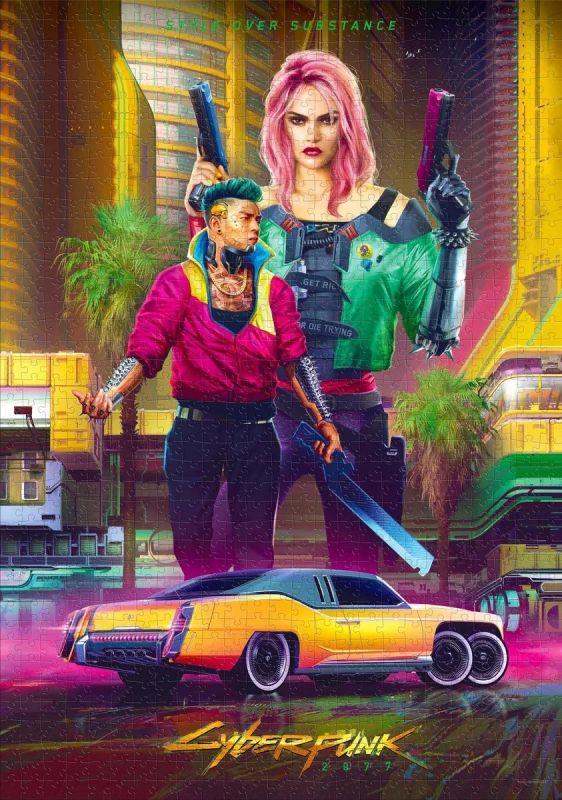 Пазл GoodLoot Cyberpunk 2077 Kitsch Style 1000 ел.
