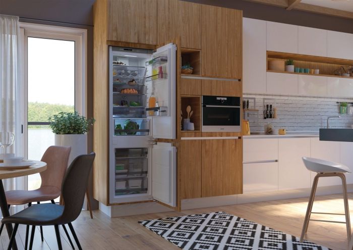 Холодильник Gorenje вбудований з нижн. мороз., 177х55х54см, 2 двері,180(68)л, А++, NF+, Зона св-ті, Внутр. Диспл, Біли