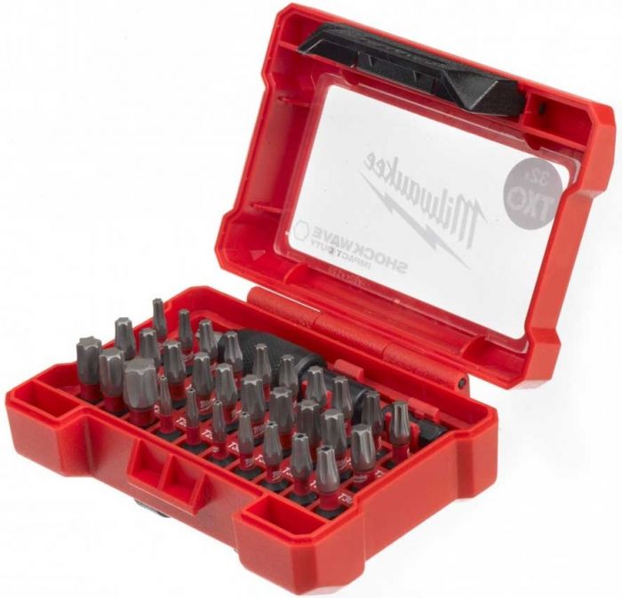 Біти Milwaukee Shockwave GEN III, набір 32шт, сталь, кейс