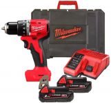 Шурупокрут-дриль акумуляторний Milwaukee BLPDRC-202C 18В 2х2А·год 60.5Нм 0·1700об/хв ЗП M12-18C кейс 1.5кг Шурупокрут-дриль акумуляторний Milwaukee BLPDRC-202C 18В 2х2А·год 60.5Нм 0·1700об/хв ЗП M12-18C кейс 1.5кг