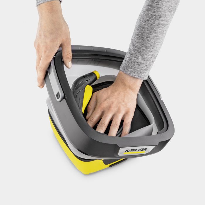Мінімийка низького тиску акумуляторна Karcher OC 3 Foldable, 120л/год, шланг 1.8м, бак для води 8л, вага 2.2кг, USB-C