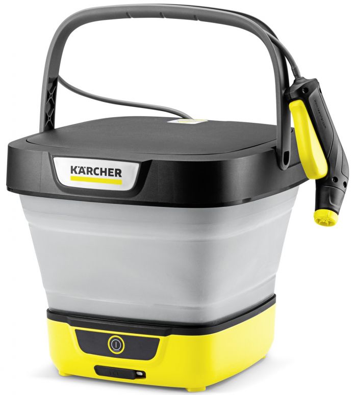 Мінімийка низького тиску акумуляторна Karcher OC 3 Foldable, 120л/год, шланг 1.8м, бак для води 8л, вага 2.2кг, USB-C