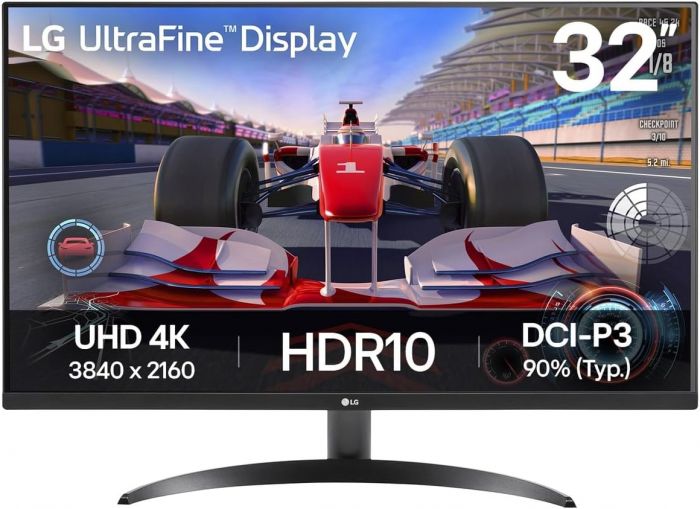 Монітор LG 32" 32UR500K-B 2xHDMI, DP, Audio, VA, 3840x2160, 4ms, DCI-P3 90%, FreeSync, HDR10