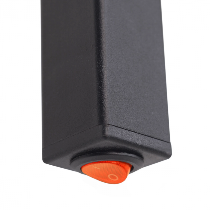 Рушникосушка Navin електрична Авангард, 800х480х71мм, кнопка, сталь, чорний муар, праве підключення