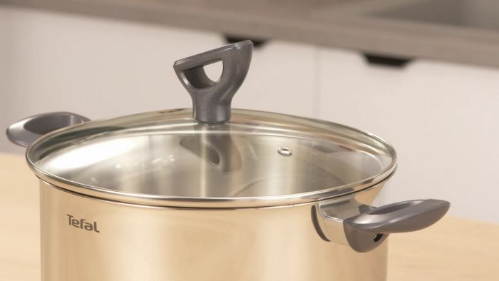 Каструля Tefal Daily Cook з кришкою, 24см, нержавіюча сталь, алюміній, бакеліт