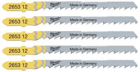 Полотно пиляльне для електролобзика Milwaukee Special по дереву, крок зуба 4.5ммх75мм, 5шт