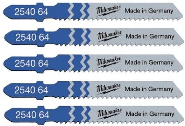 Полотно пиляльне для електролобзика Milwaukee T118B по металу, крок зуба 2ммх55мм, 5шт