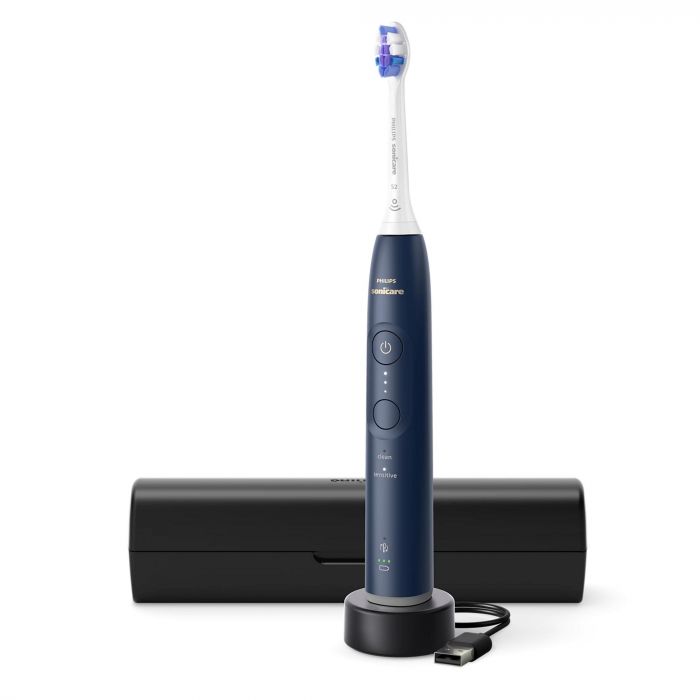 Щітка зубна електр. Philips, Sonicare 6100 Series, 62т. колив/хв, насадок-1, футляр, синій
