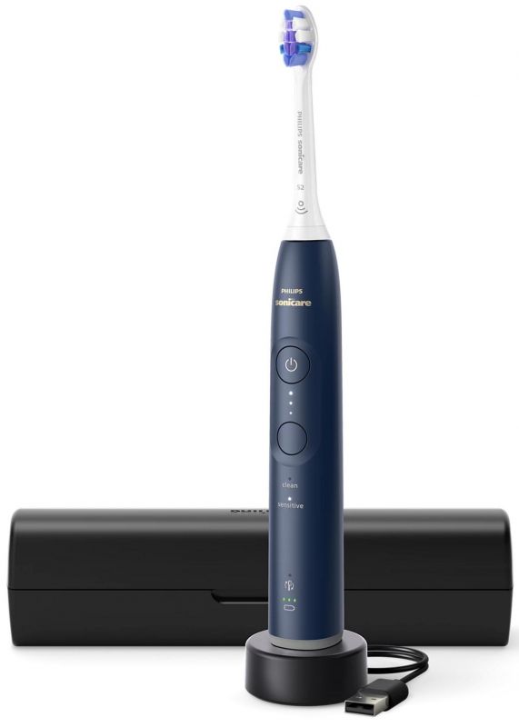 Щітка зубна електр. Philips, Sonicare 6100 Series, 62т. колив/хв, насадок-1, футляр, синій
