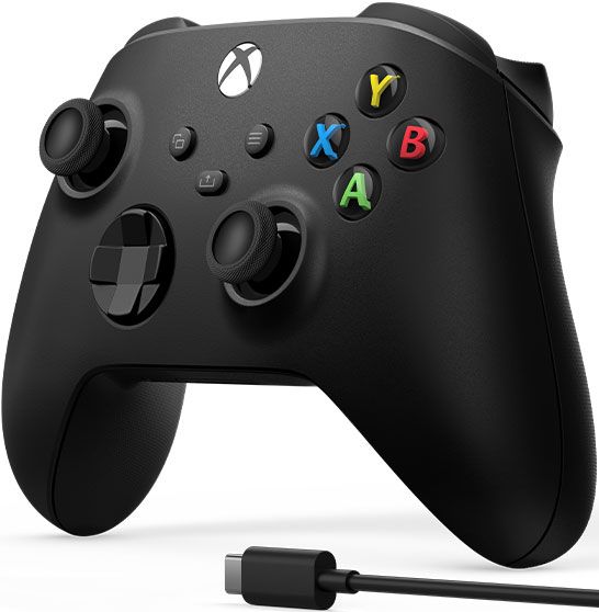 Геймпад Xbox BT, Carbon Black (USB cable)