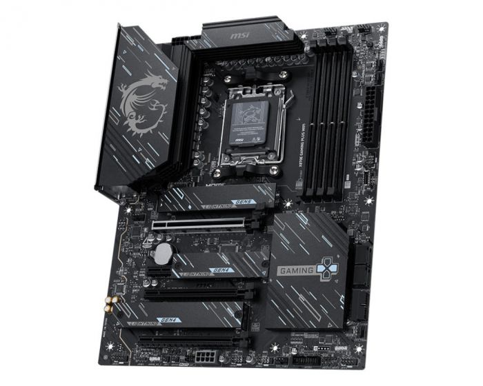 Материнcька плата MSI X870E GAMING PLUS WIFI sAM5 X870E 4xDDR5 M.2 HDMI WiFi BT ATX