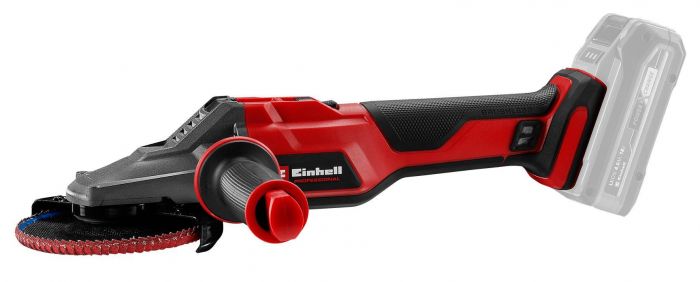 Шліфмашина кутова акумуляторна Einhell TP-AG 18/125 F Li BL - Solo, PXC, 18В, безщіткова, 125 мм, 8500 об/хв, плаский редуктор, 1.57кг (без АКБ та ЗП)