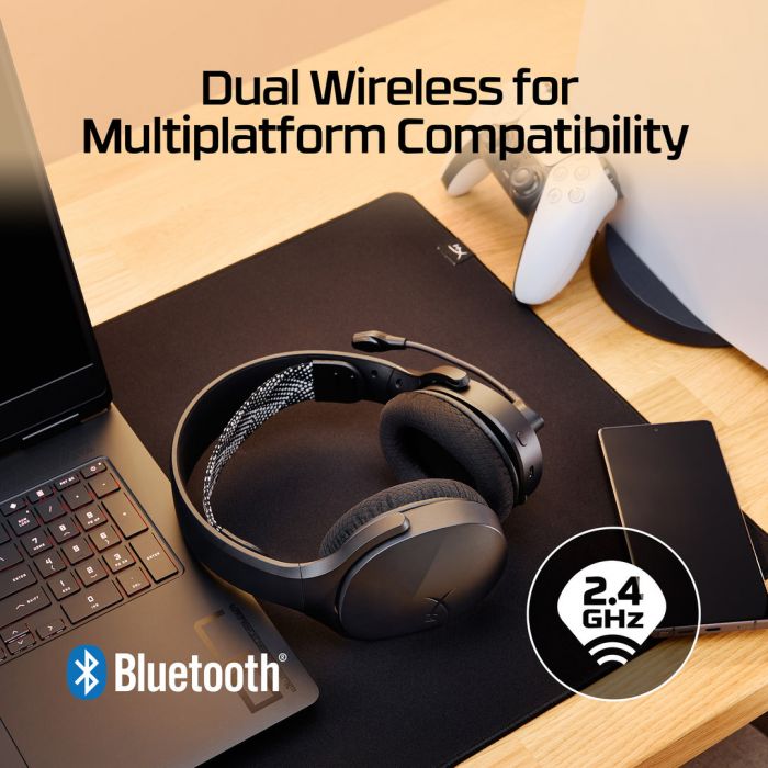 Гарнітура ігрова HyperX Cloud Jet, WL/USB-A/USB-C, чорний