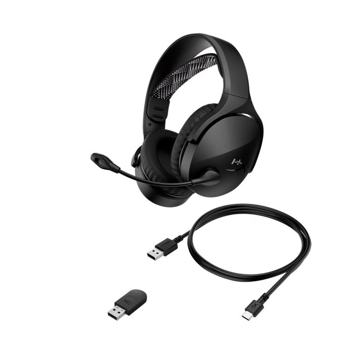 Гарнітура ігрова HyperX Cloud Jet, WL/USB-A/USB-C, чорний