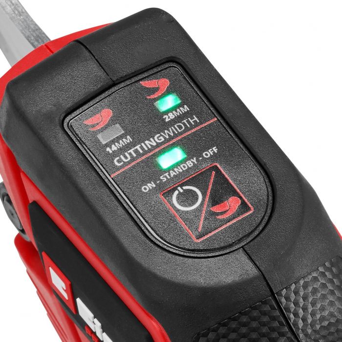 Секатор акумуляторний Einhell GP-LS 18/28 Li BL - Solo, PXC, 18В, безщітковий, товщ. 28/14 мм, сталь SK5, 0.82 кг (без АКБ і ЗП)