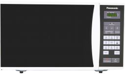 Мікрохвильова піч Panasonic, 25л, 800Вт, дисплей, відкрю ручкою, біло-чорний