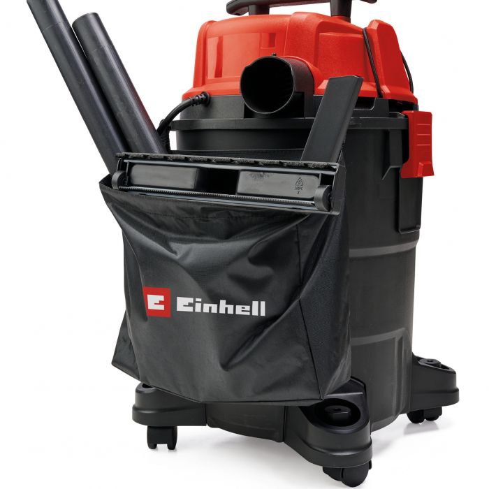 Пилосос професійний Einhell TC-VC 1825 А, 1250 Вт, пластик 25 л, 180 мбар, шланг 2.5 м, кабель 3 м, розетка 2.2 кВт, 4.2 кг