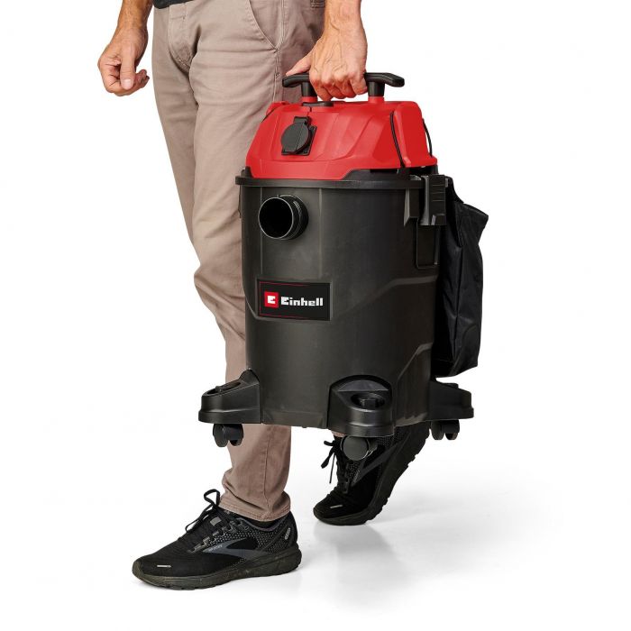 Пилосос професійний Einhell TC-VC 1825 А, 1250 Вт, пластик 25 л, 180 мбар, шланг 2.5 м, кабель 3 м, розетка 2.2 кВт, 4.2 кг
