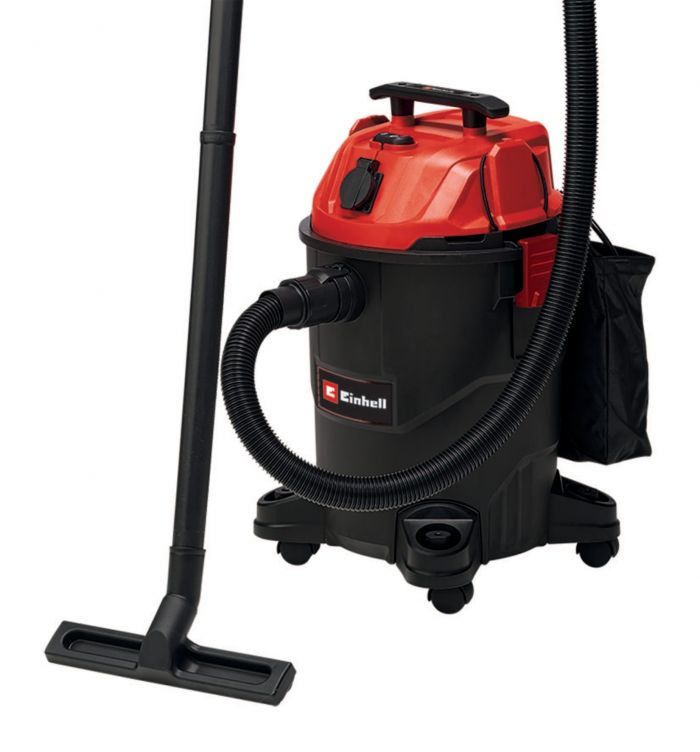 Пилосос професійний Einhell TC-VC 1825 А, 1250 Вт, пластик 25 л, 180 мбар, шланг 2.5 м, кабель 3 м, розетка 2.2 кВт, 4.2 кг