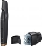Тример Panasonic, для бороди, вусів, голови та тіла, мережа+акум., насадок-2, чохол, швидка зарядка, чорно-золотий