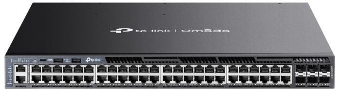Комутатор TP-LINK SG6654XHP 48xGE (48xPoE), 6xSFP+, 1440Вт, Керований L3