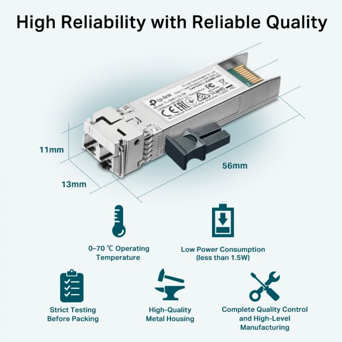 Трансивер SFP+ TP-LINK SM5110-SR 10GBase-SR, MM, 300m, LC