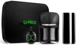 Комплект охоронної сигналізації U-Prox MPX L KF kit Black, U-Prox MPX L, U-Prox PIR, U-Prox WDC, U-Prox Keyfob B4, бездротовий, чорний