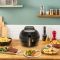Мультипіч Tefal ActiFry & Grill Genius, 1500Вт, чаша-4л, сенсорне керув., підкл. до смартфону, авто перемішування, пластик, чорно-золотий