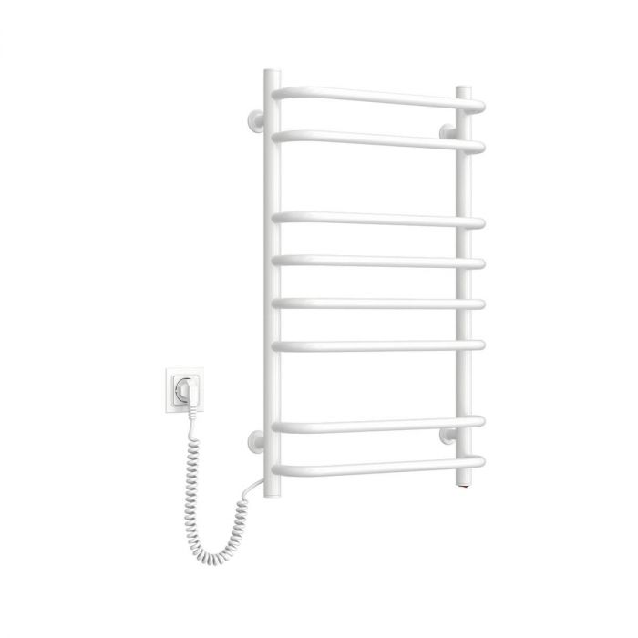 Рушникосушка Navin електрична Симфонія, 800х480х150мм, кнопка, сталь, білий, ліве підключення