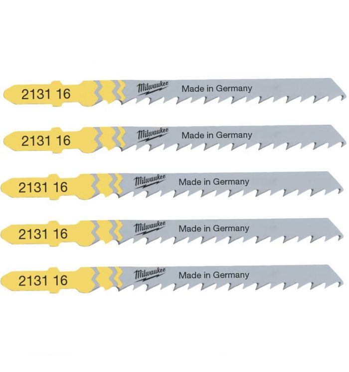 Полотно пиляльне для електролобзика Milwaukee T144D по дереву, крок зуба 4ммх75мм, 5шт