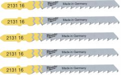 Полотно пиляльне для електролобзика Milwaukee T144D по дереву, крок зуба 4ммх75мм, 5шт