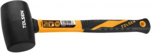 Киянка гумова Tolsen 225г 30мм руків'я скловолокно
