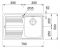 Кухонна мийка Franke Logica Line LLX 611-79/101.0381.810/нержав.сталь Декор/прямокут.,крило зліва/790х500х195/врізна